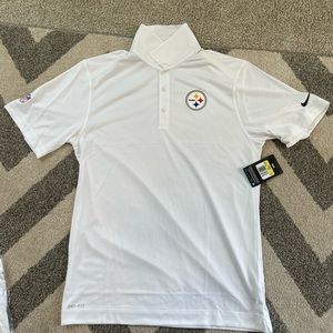 Nike brand official NFL on field Steelers polo -Men’s size small